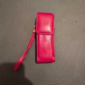 Vintage Y2K 2000s Coach Red leather phone case